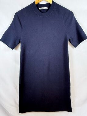 Abercrombie & Fitch Navy Ribbed Crewneck Sweater